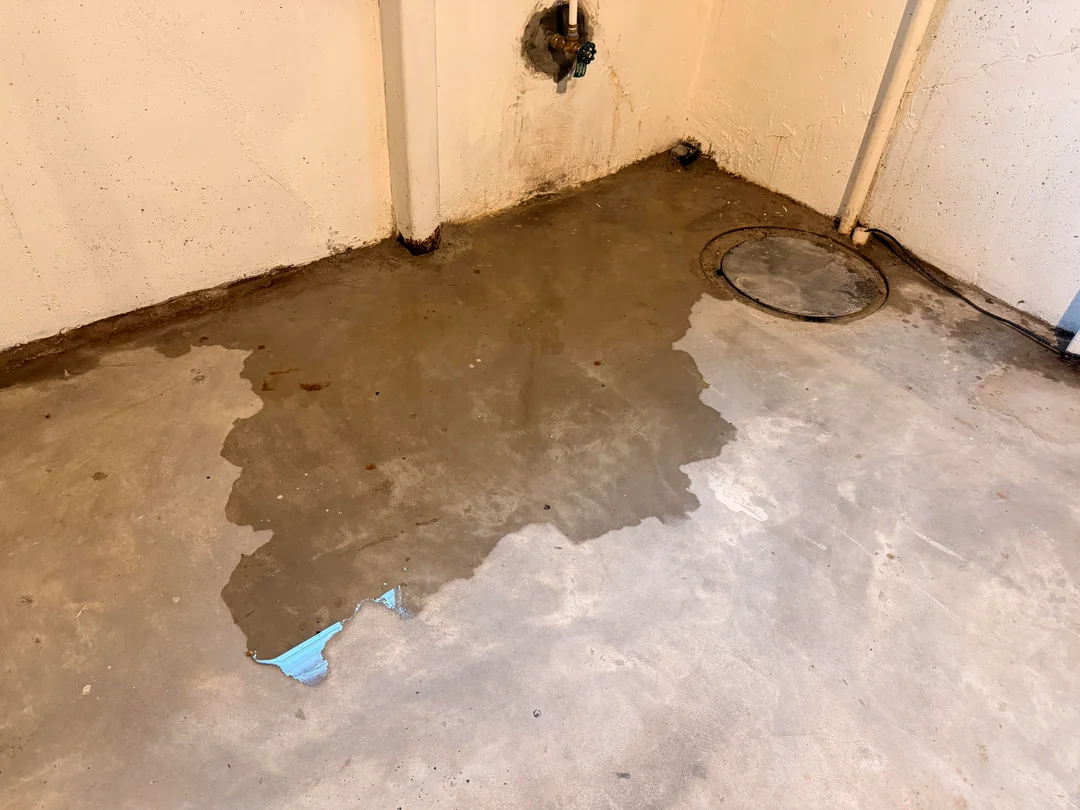 Exterior foundation wall of a St. Johns home in Portland, OR before basement waterproofing